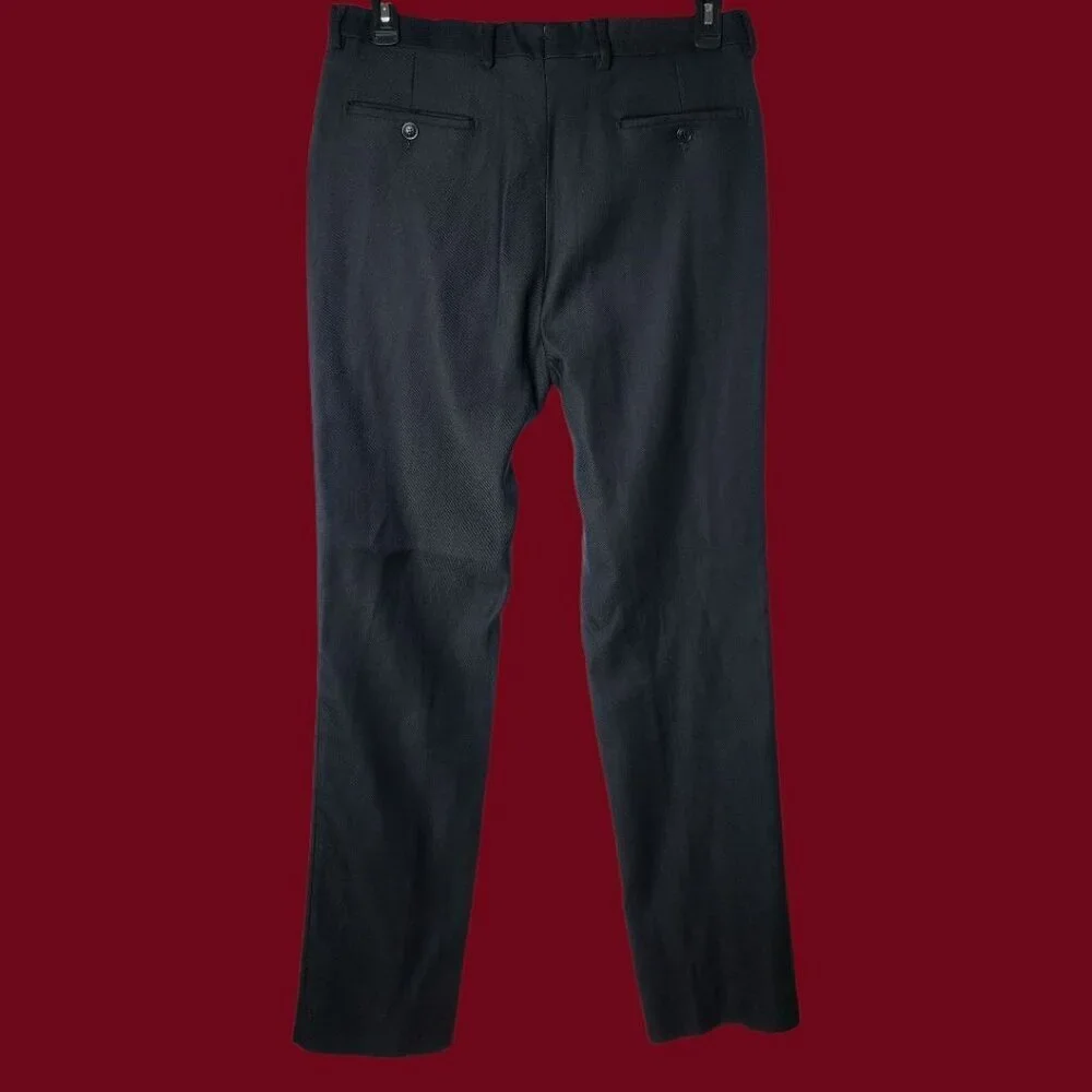Salvatore Ferragamo Mens Wool Blend Trousers Made in Italy Midnight Blue  Size52